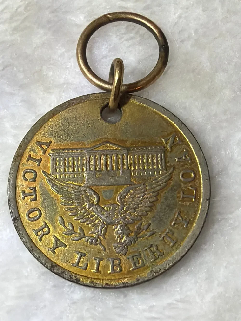 WWI US Treasury Liberty Loan Award Medal Captured German Cannon Patriotic Token